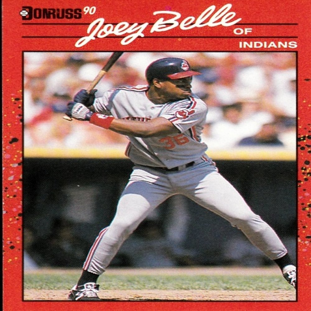 Joey Belle (Cleveland) 1989 Leaf Donruss '90 MLB Series Card - Card Number 390